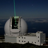 The William Herschel telescope at first light of the Ground-layer Laser Adaptive optics System