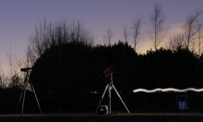 Telescopes outside at last year's event